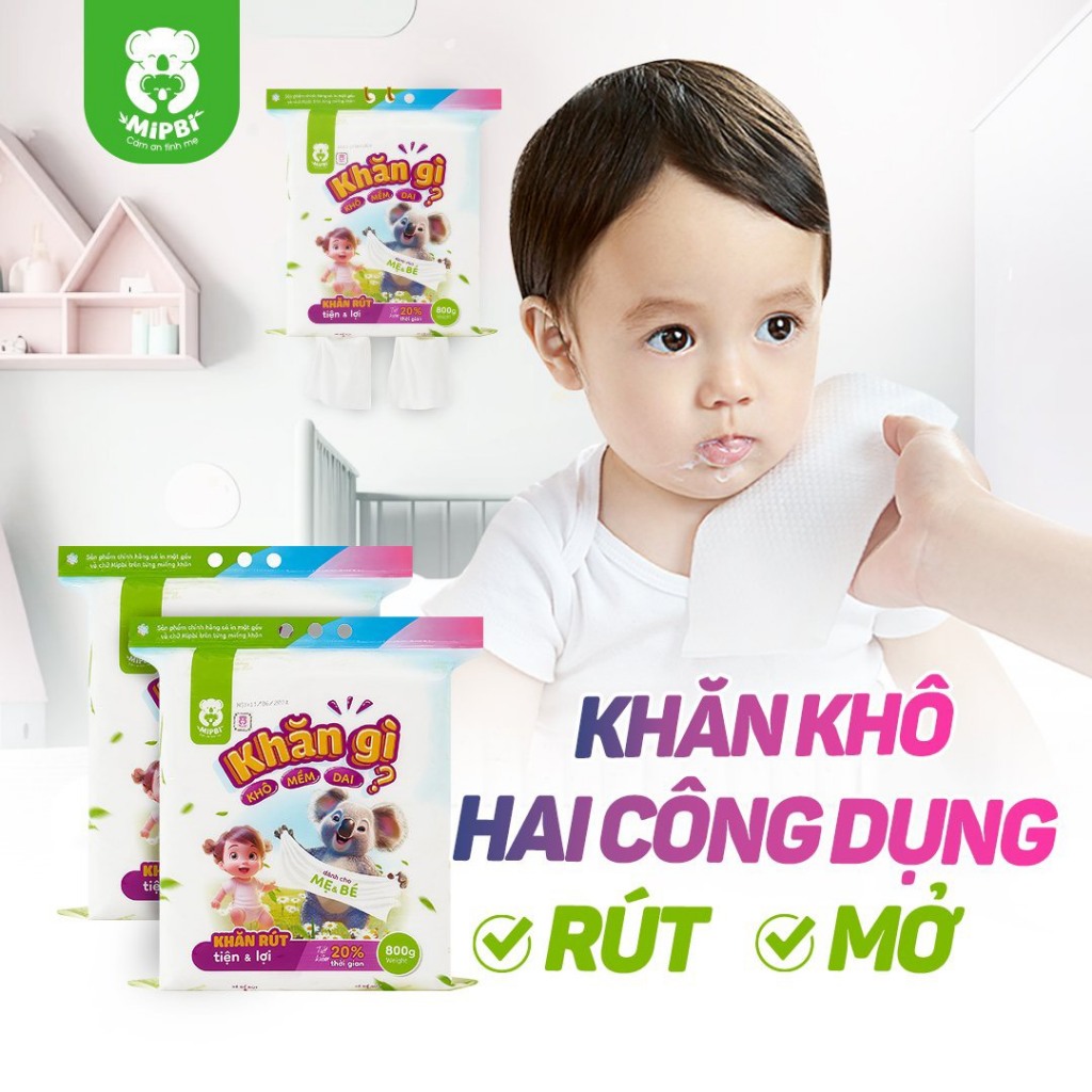 Khăn Vải Khô Đa Năng Mipbi - Giải Pháp An Toàn, Tiện Lợi Cho Mọi Gia Đình